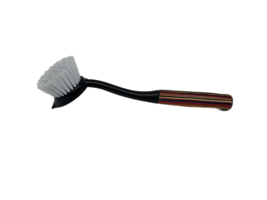 Household kitchen brush plastic cleaning brush wood with wooden handle