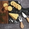 Kitchen Acacia Wood Tray Marble Wood Splicing cutting board with handle