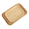 Wooden 1.9cm Small Bamboo Tray Snack Nut Cheese Serving Plate